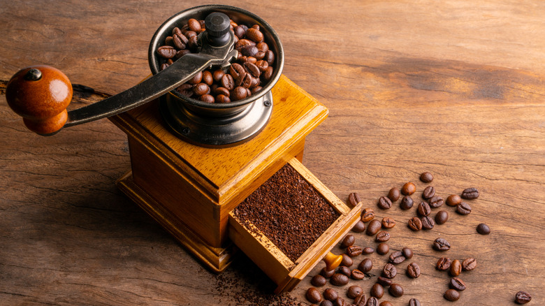 coffee, bookbeantrail, coffee beans, coffee grinder, brewing coffee at home